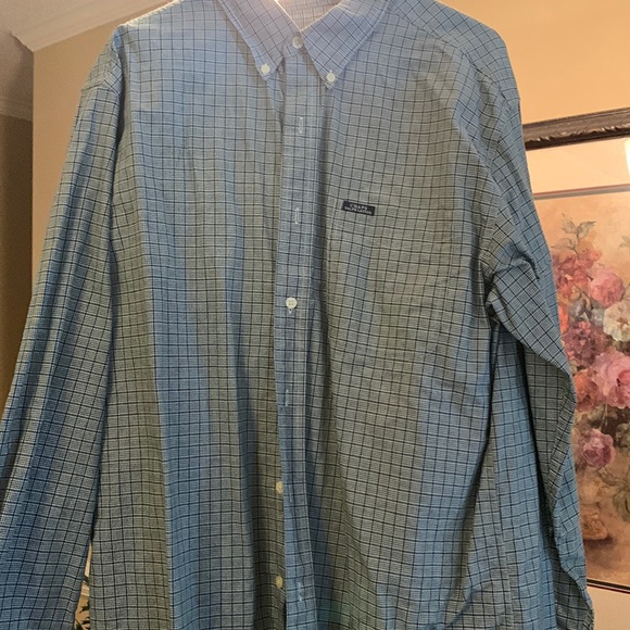 Chaps | Shirts | Mens Large Blue Green Button Down Shirt | Poshmark
